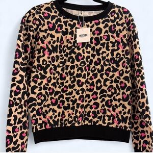 Moschino Black and Gray Cotton Top